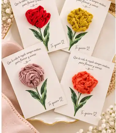 Scrunchies para regalar (también con forma de flor) — foto 2